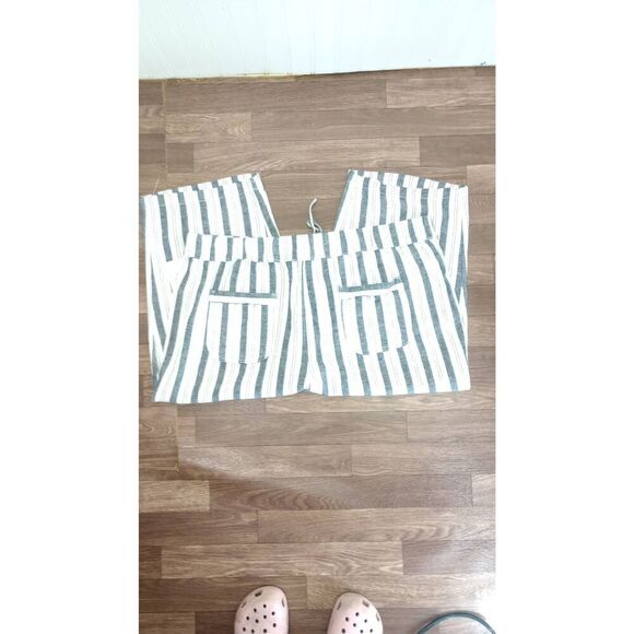 NWT Per Se wide leg, linen blend, capri pants. drawstring, beachy size 2X - Picture 4 of 6